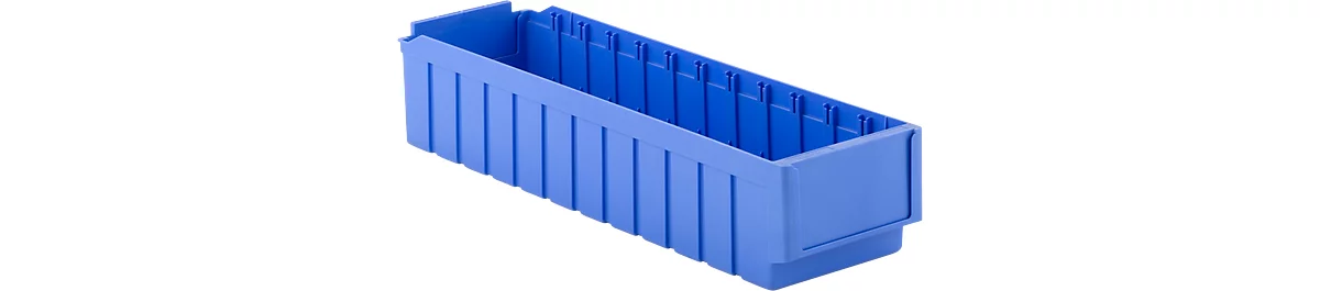 Cubo de estantería RK 621, poliestireno, L 590 x A 162 x H 115 mm, 12 compartimentos, azul