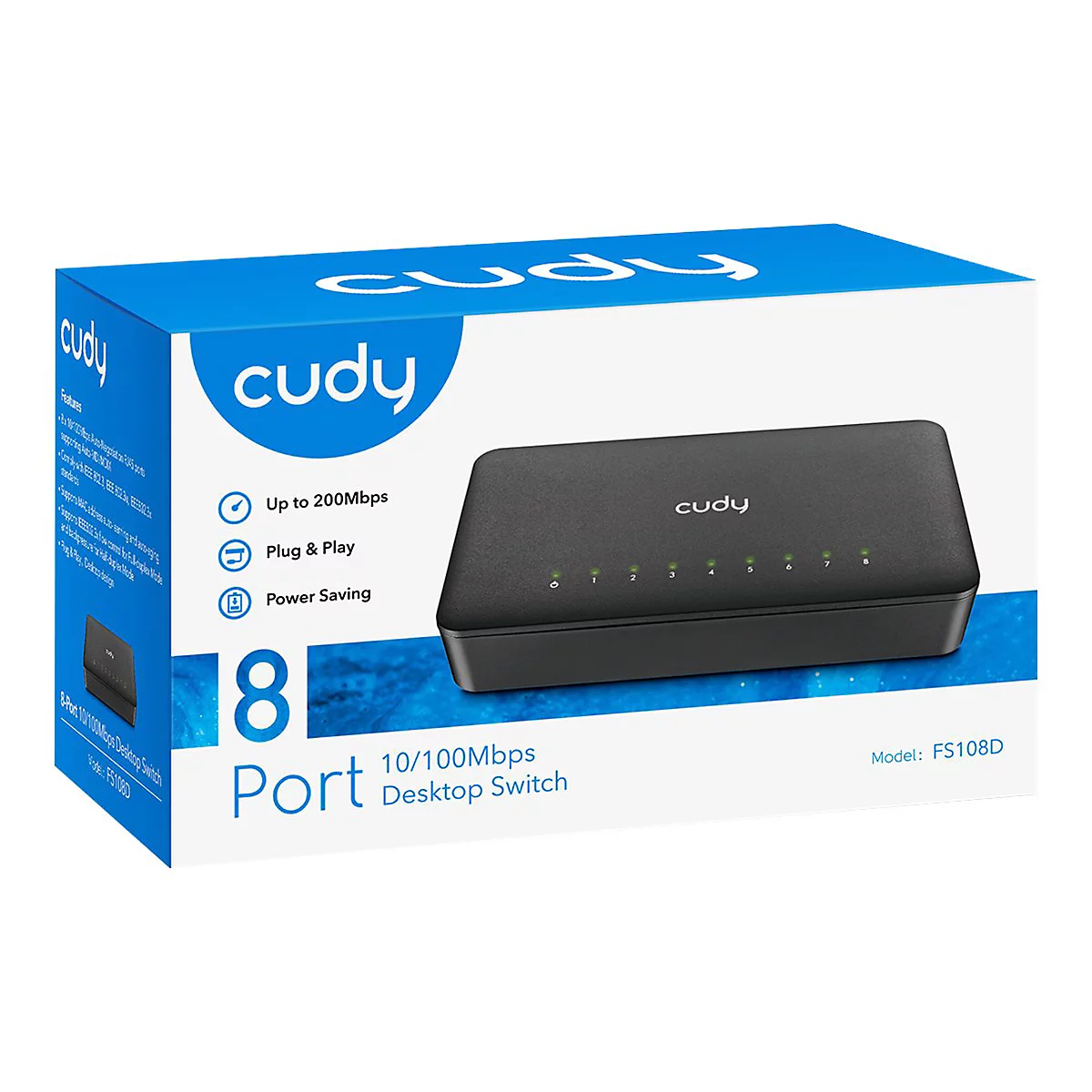 Cudy FS108D - Switch - 8 x 10/100 - Desktop