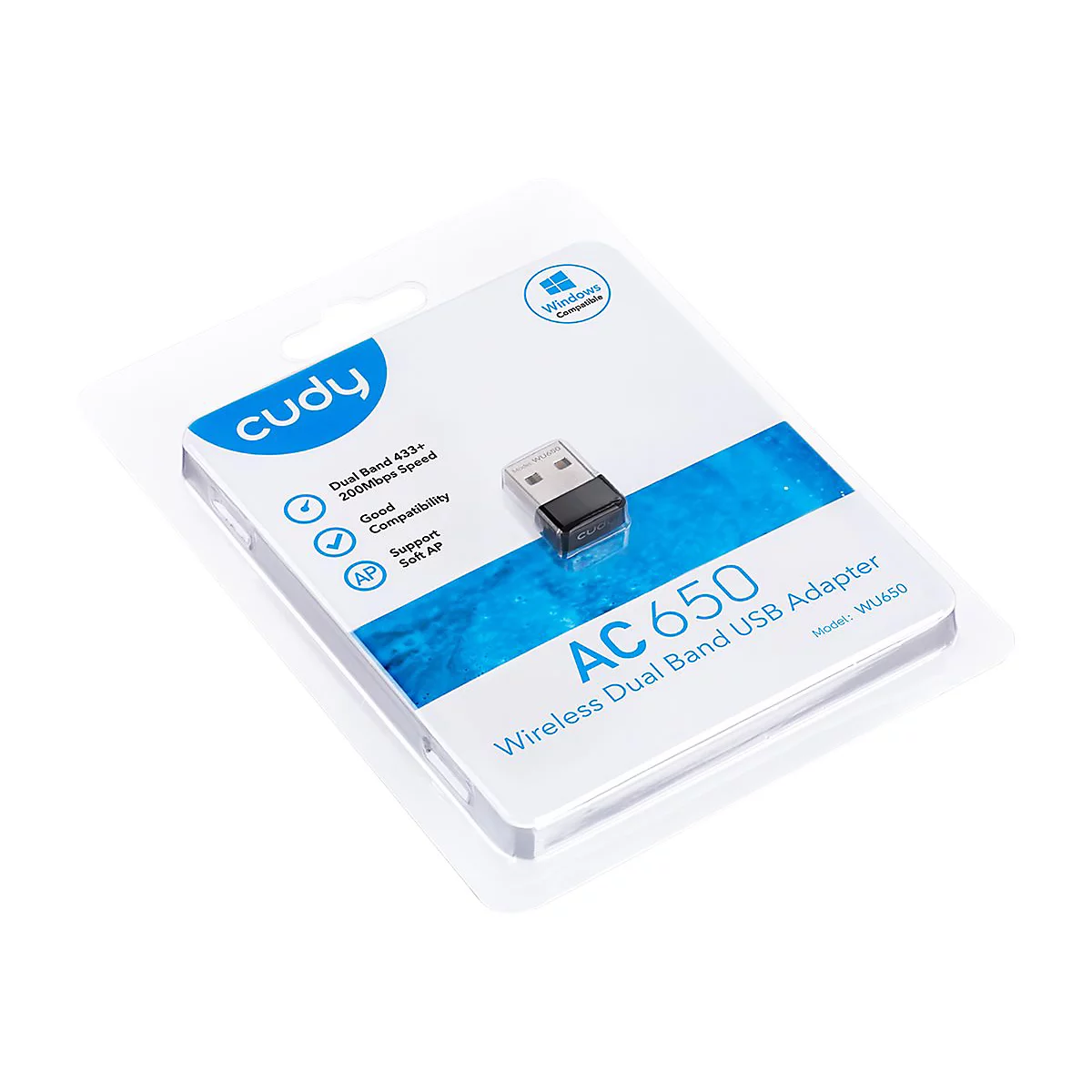 Cudy WU650 - Netzwerkadapter - USB 2.0 - Wi-Fi 5