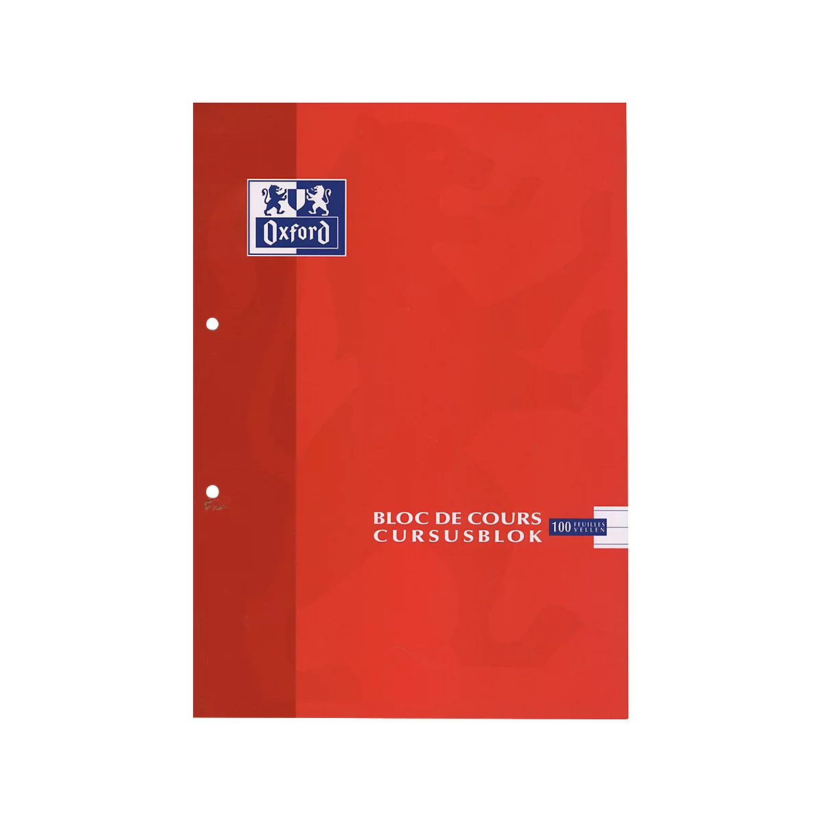 Cursusblokken OXFORD - A4 -formaat - 90 g/m² - comercieel - 100 vel - pak van 5 stuks