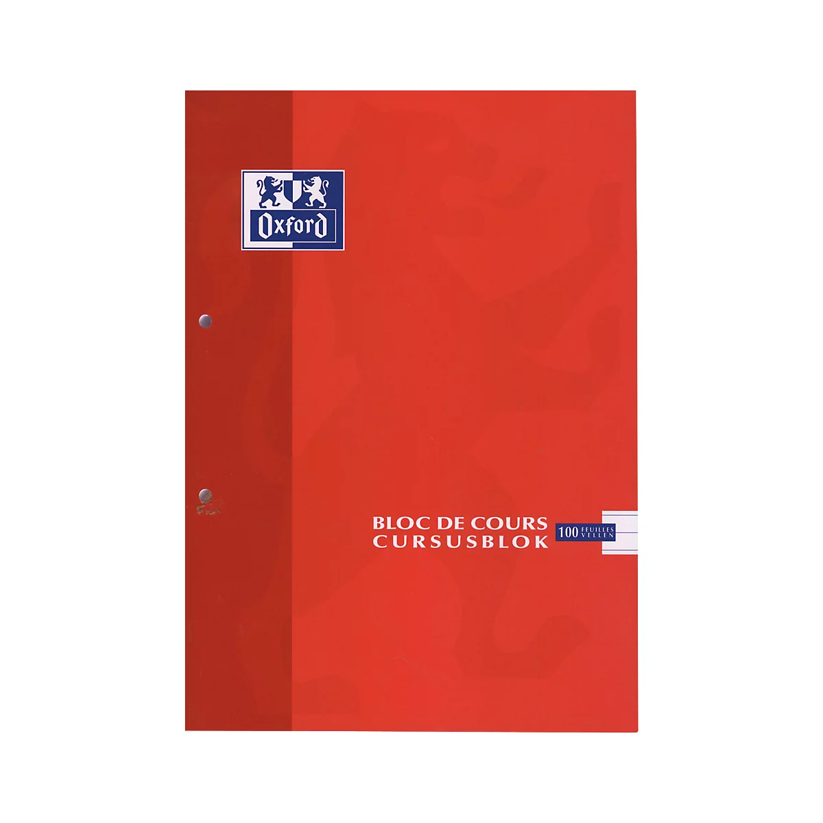 Cursusblokken OXFORD - A4 -formaat - 90 g/m² - gelijnd - 100 vel - pak van 5 stuks