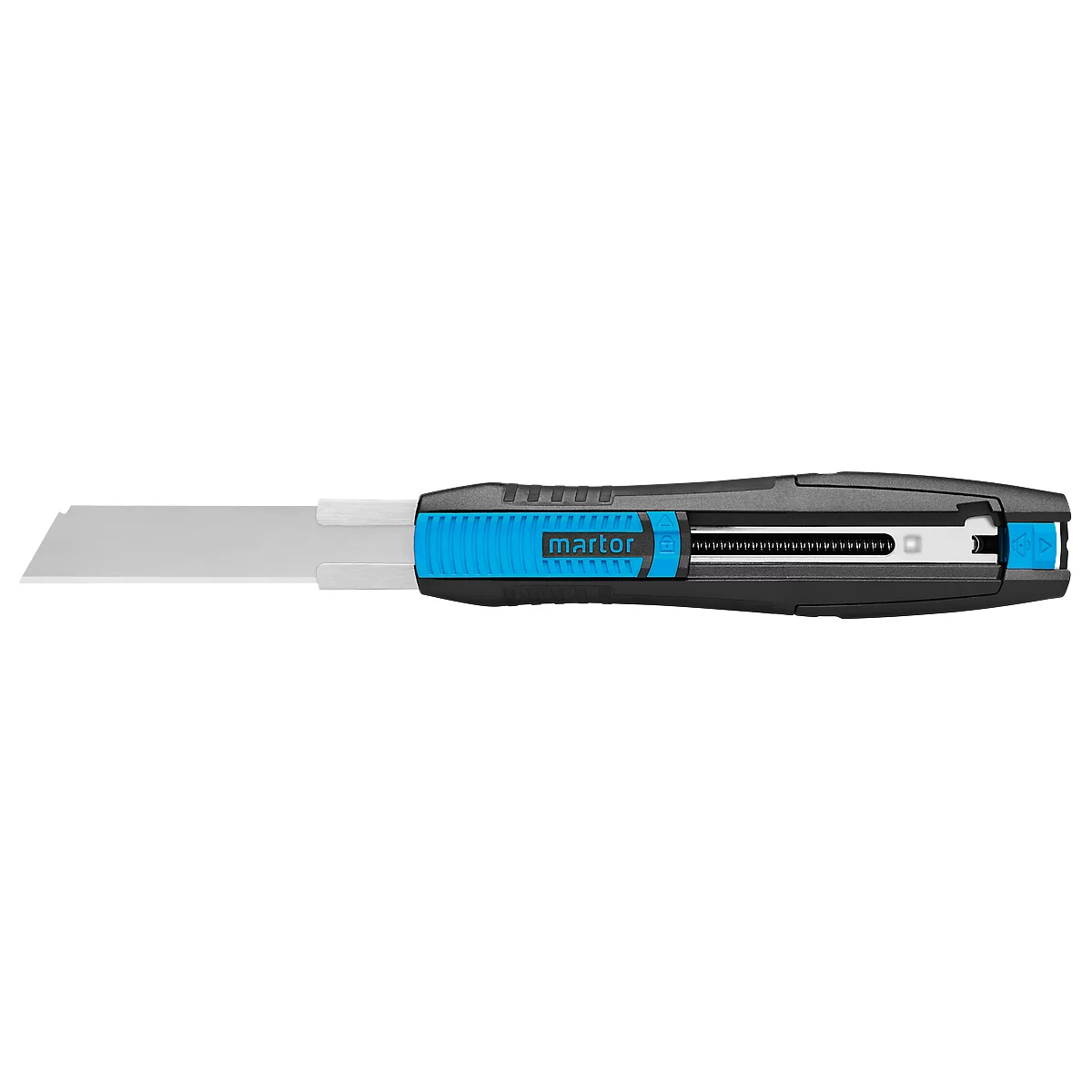 Cutter de sécurité SECUNORM 380 Martor, profondeur de coupe 73 mm, rétraction de la lame, longueur 78 mm