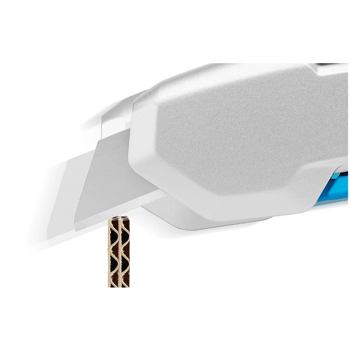 Cutter MARTOR SECUPRO 625, poignée ergonomique Soft grip, système de pince sur le corps, profondeur de coupe 21 mm, rétraction automatique de la lame