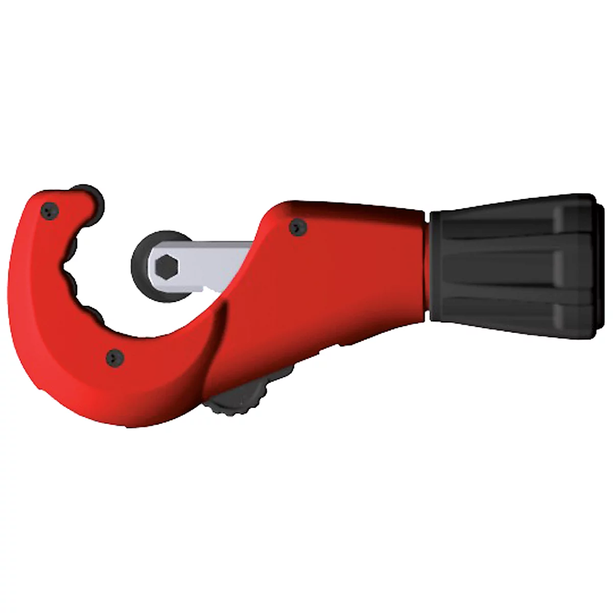Red pipe tool with black-gray details.