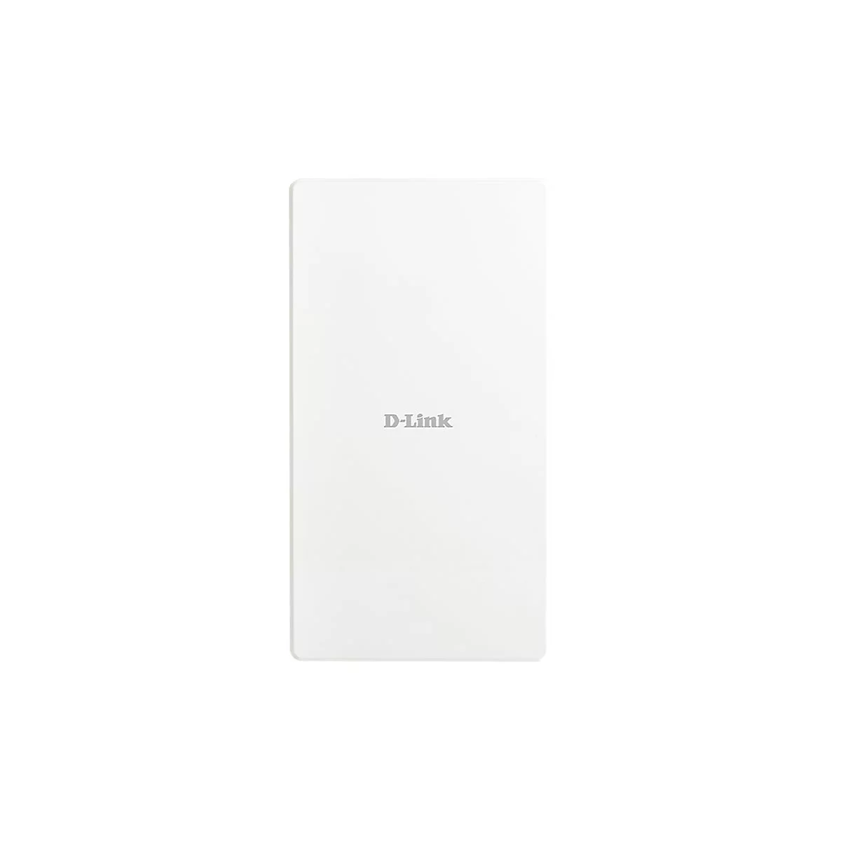 Rechteckiger, weißer D-Link Access Point mit abgerundeten Ecken auf weißem Hintergrund.