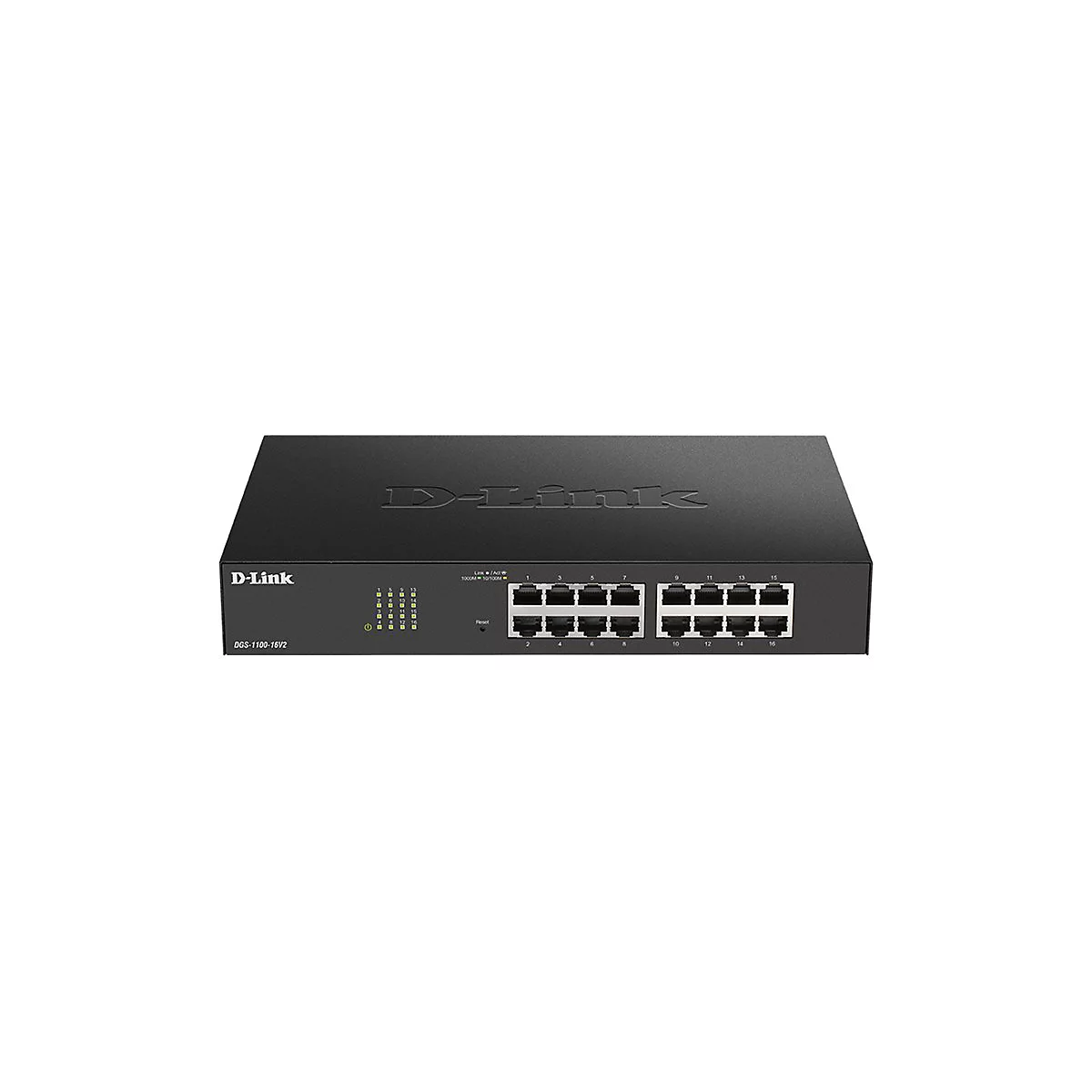 D-Link DGS 1100-16V2 - Switch - Smart - 16 x 10/100/1000 - Desktop, an Rack montierbar