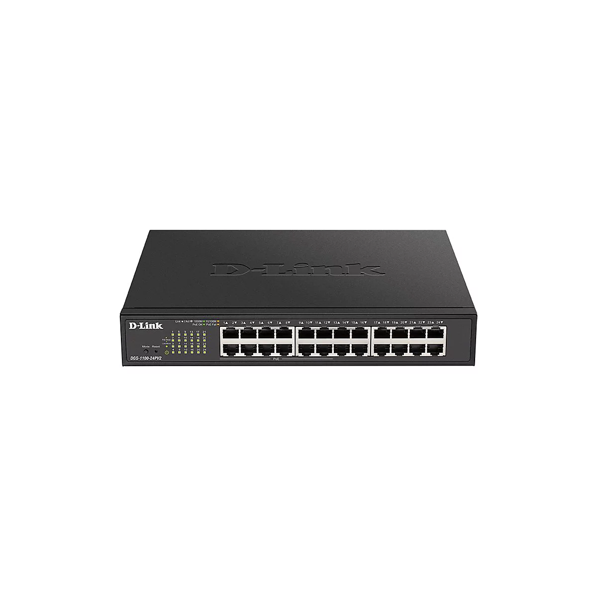 D-Link DGS 1100-24PV2 - Switch - Smart - 24 x 10/100/1000 (12 PoE+) - Desktop, an Rack montierbar - PoE+ (100 W)