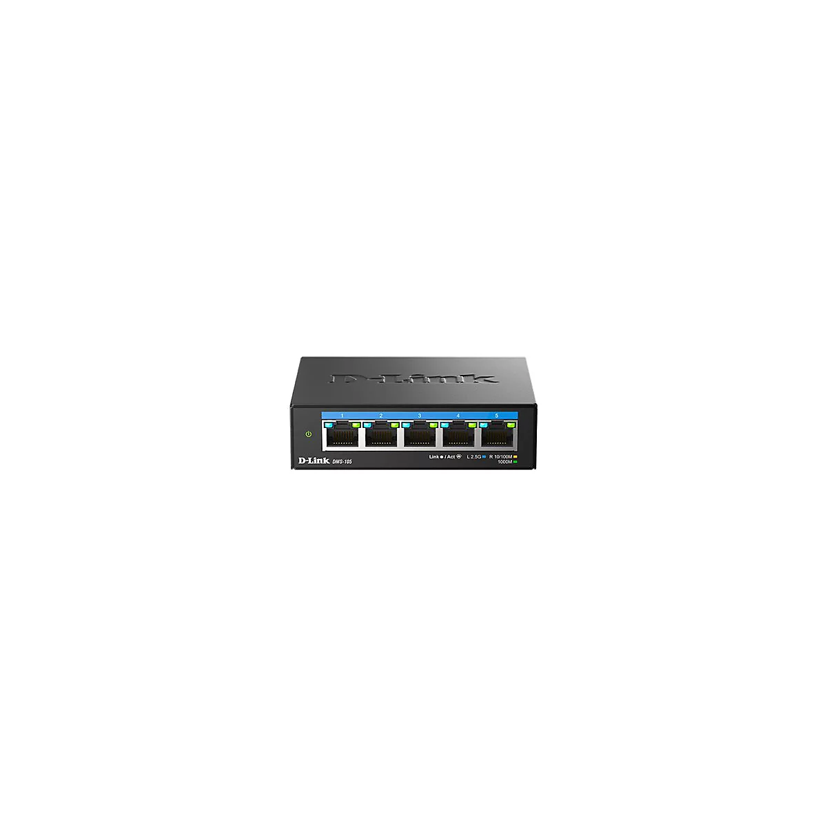 D-Link DMS 105 - Switch - unmanaged - 5 x 10/100/1000/2.5G - Desktop, wandmontierbar