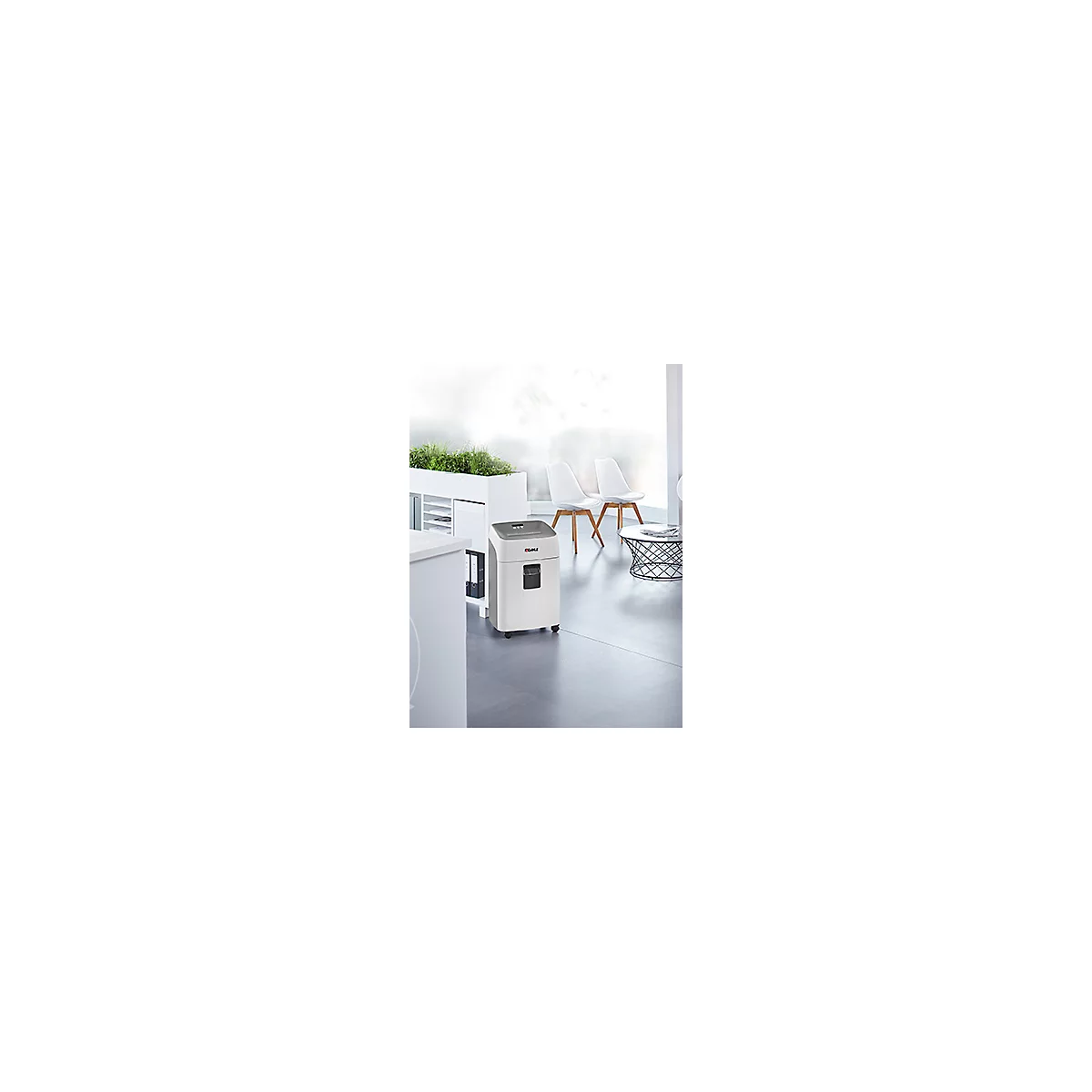 Dahle Aktenvernichter 504P, Partikelschnitt 2 x 15 mm, Sicherheitsstufe P-5, 13-15 Blatt Schnittleistung, 40 Liter, grau