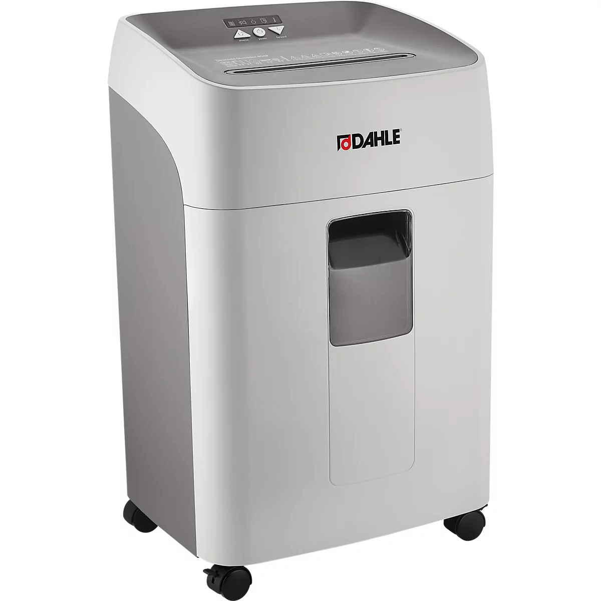 Dahle papiervernietiger 404P, deeltjes 4 x 25 mm, veiligheidsniveau P-4, voor 19-21 vel, 40 liter, grijs