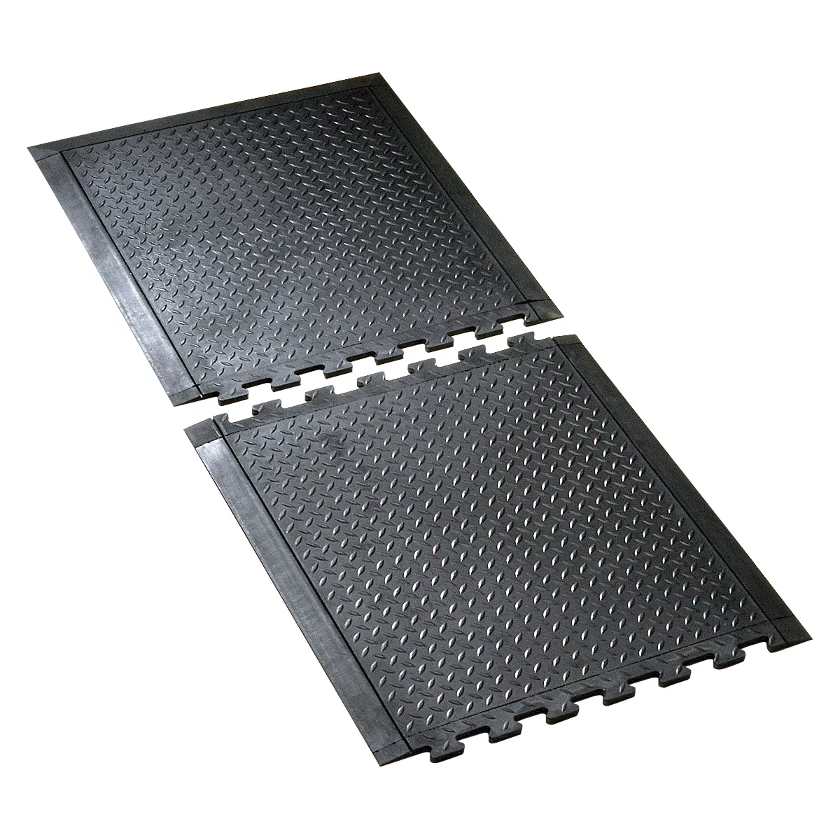 Dalle antifatigue ergonomique modulaire Comfort-Lok, 700 x 800 mm, tapis intermédiaire, en caoutchouc SBR/NBR