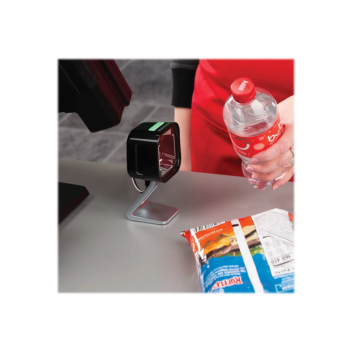 Datalogic Magellan 1500i, 2D, USB-Kit, Wallmount, schwarz
