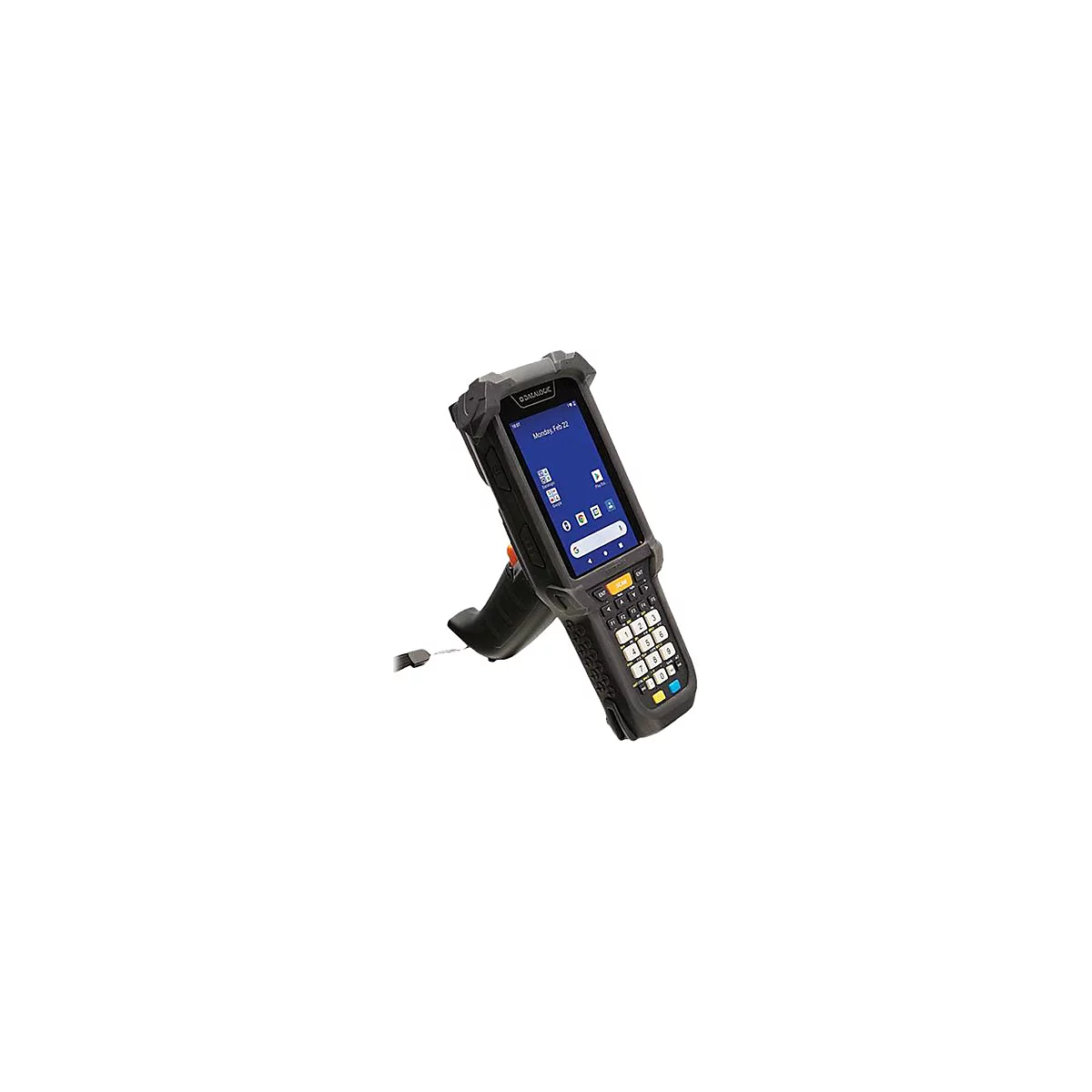 Datalogic Skorpio X5, contactless, 2D, MR, USB-C, BT, Wi-Fi, num., Gun, ext. bat., black, Android
