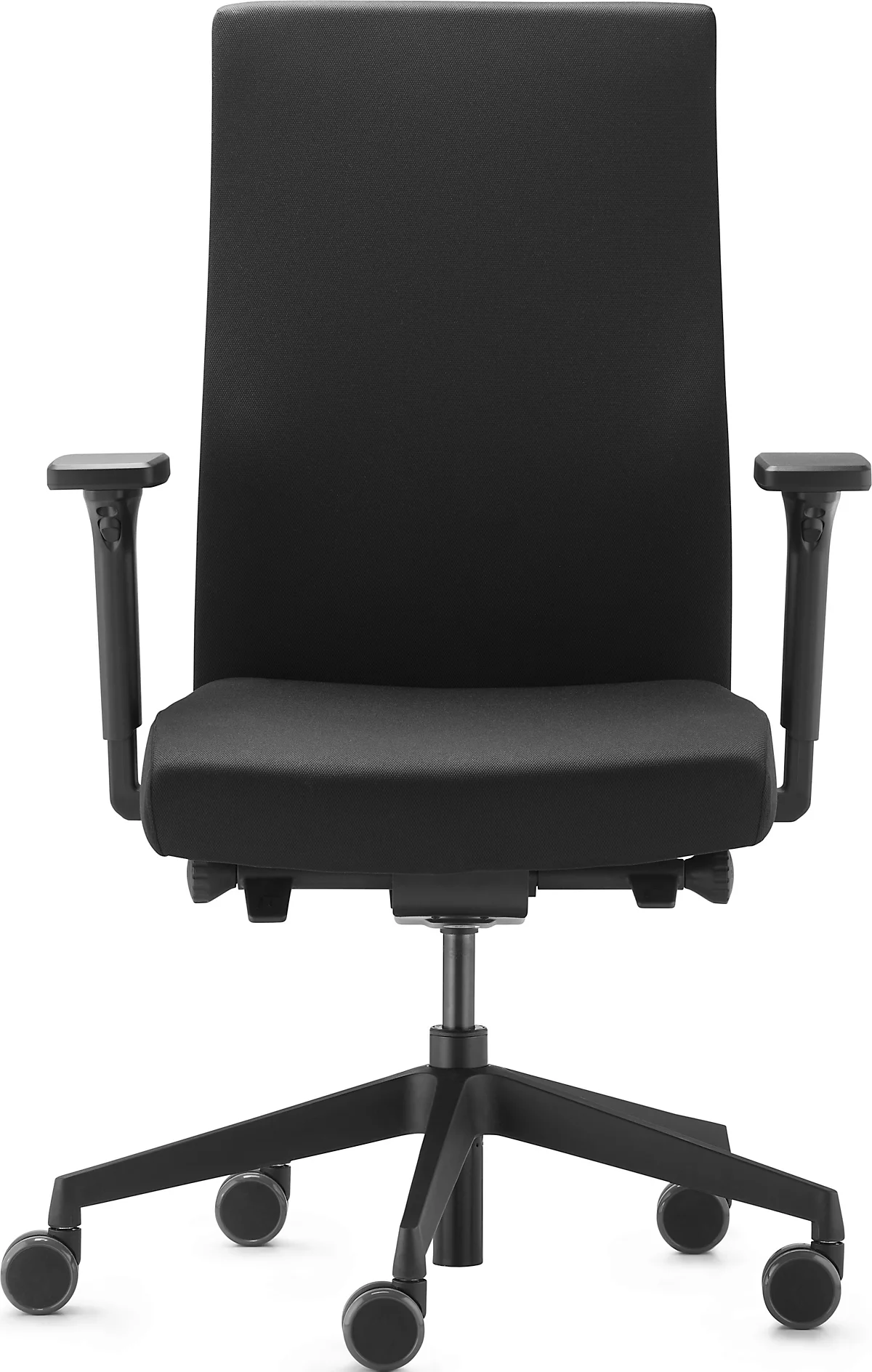 Dauphin Bürostuhl to-strike work comfort pro, mit Armlehnen, Synchronmechanik, Muldensitz, schwarz