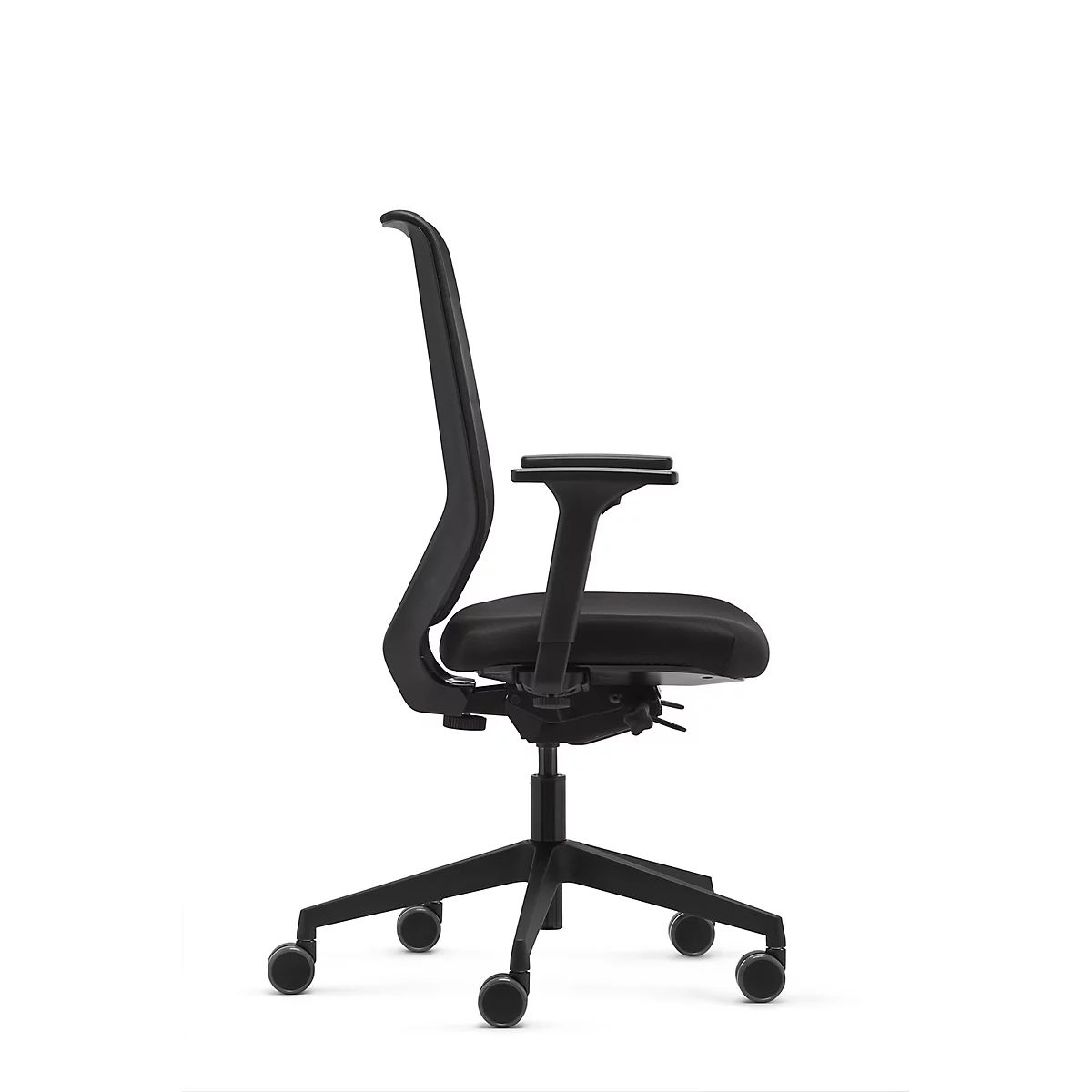 Dauphin Bürostuhl to-sync work comfort, mit Armlehnen, Synchronmechanik, Komfortpolstersitz, schwarz/schwarz