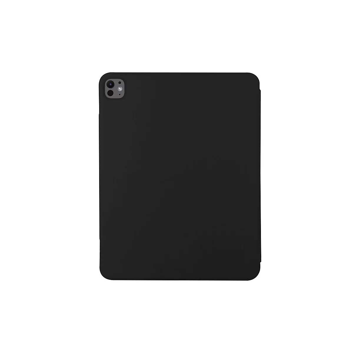 Ein schwarzes Tablet Case mit Kameraausschnitt.