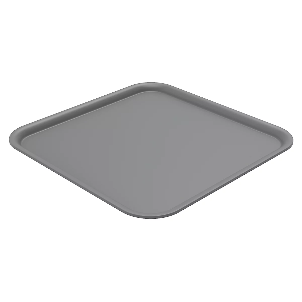 Deckel für Aufbewahrungsbox Rotho BRISEN mit Volumen 18 l & quadratischer Form, L 296 x B 296 x H 12 mm, Recycling-Polypropylen, anthrazit