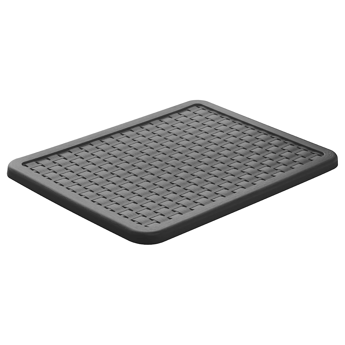 Deckel für Aufbewahrungskorb Rotho COUNTRY mit Volumen 18 l & Format A4, L 375 x B 285 x H 15 mm, Polypropylen, anthrazit