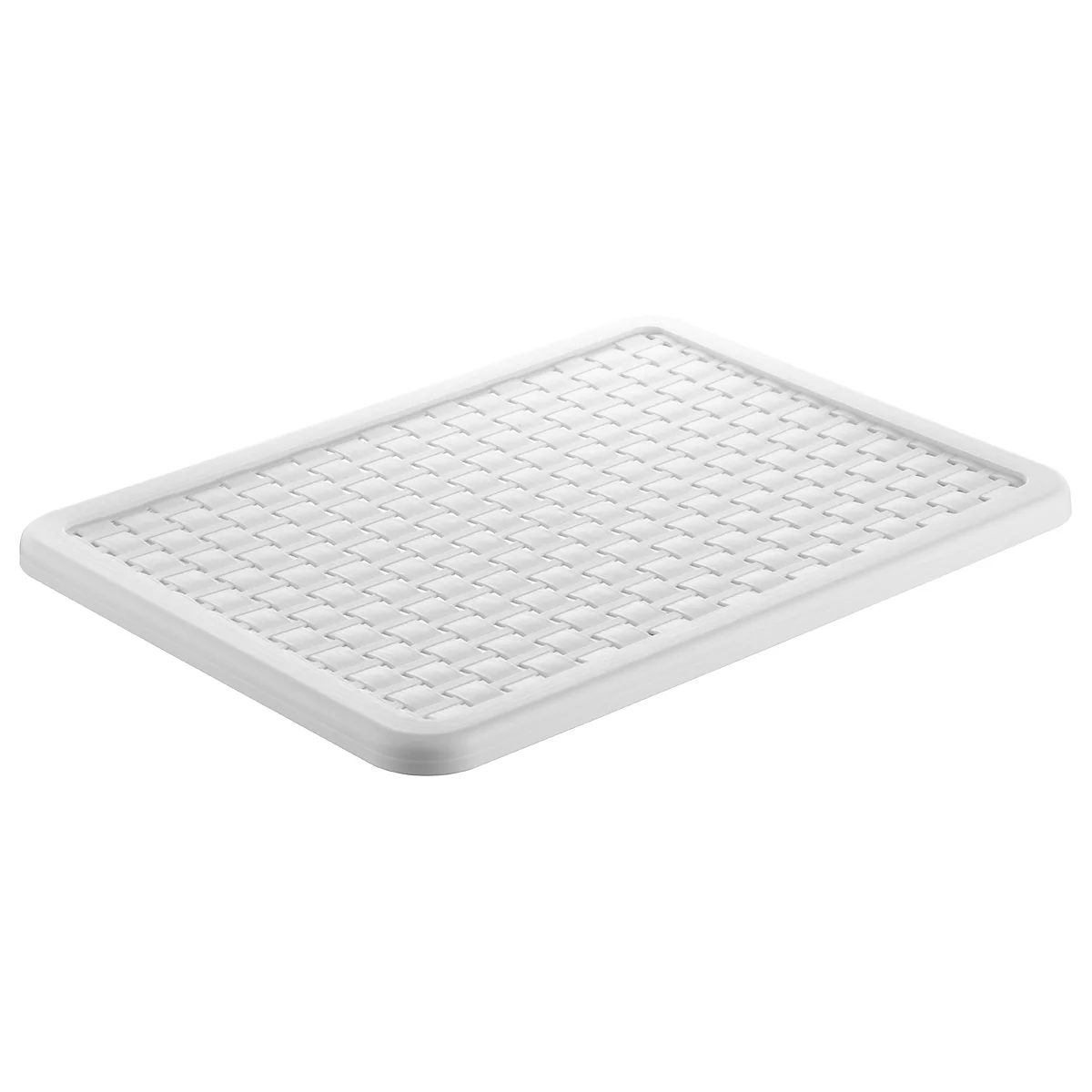 Deckel für Aufbewahrungskorb Rotho COUNTRY mit Volumen 18 l & Format A4, L 375 x B 285 x H 15 mm, Polypropylen, weiss