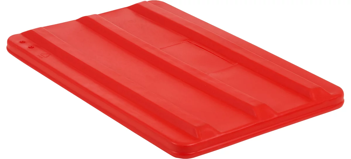 Deckel für Rechteckbehälter, Kunststoff, 135 l, rot