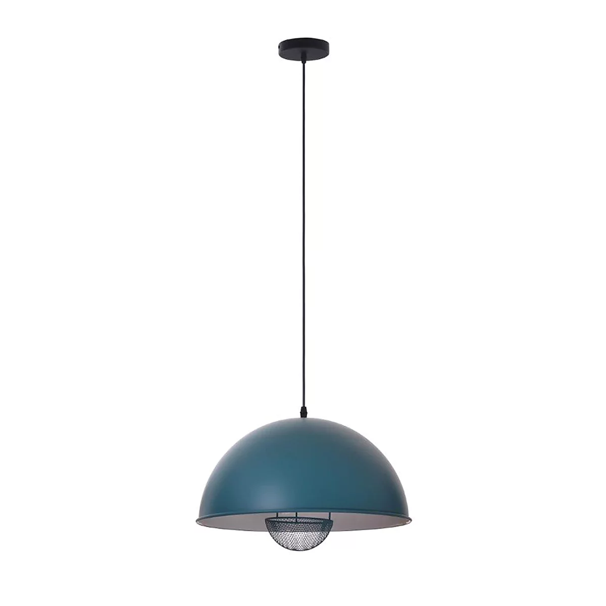 Deckenleuchte Lukas, Metall blau, B 410 x T 410 x H 200 mm, E27, meet by paperflow