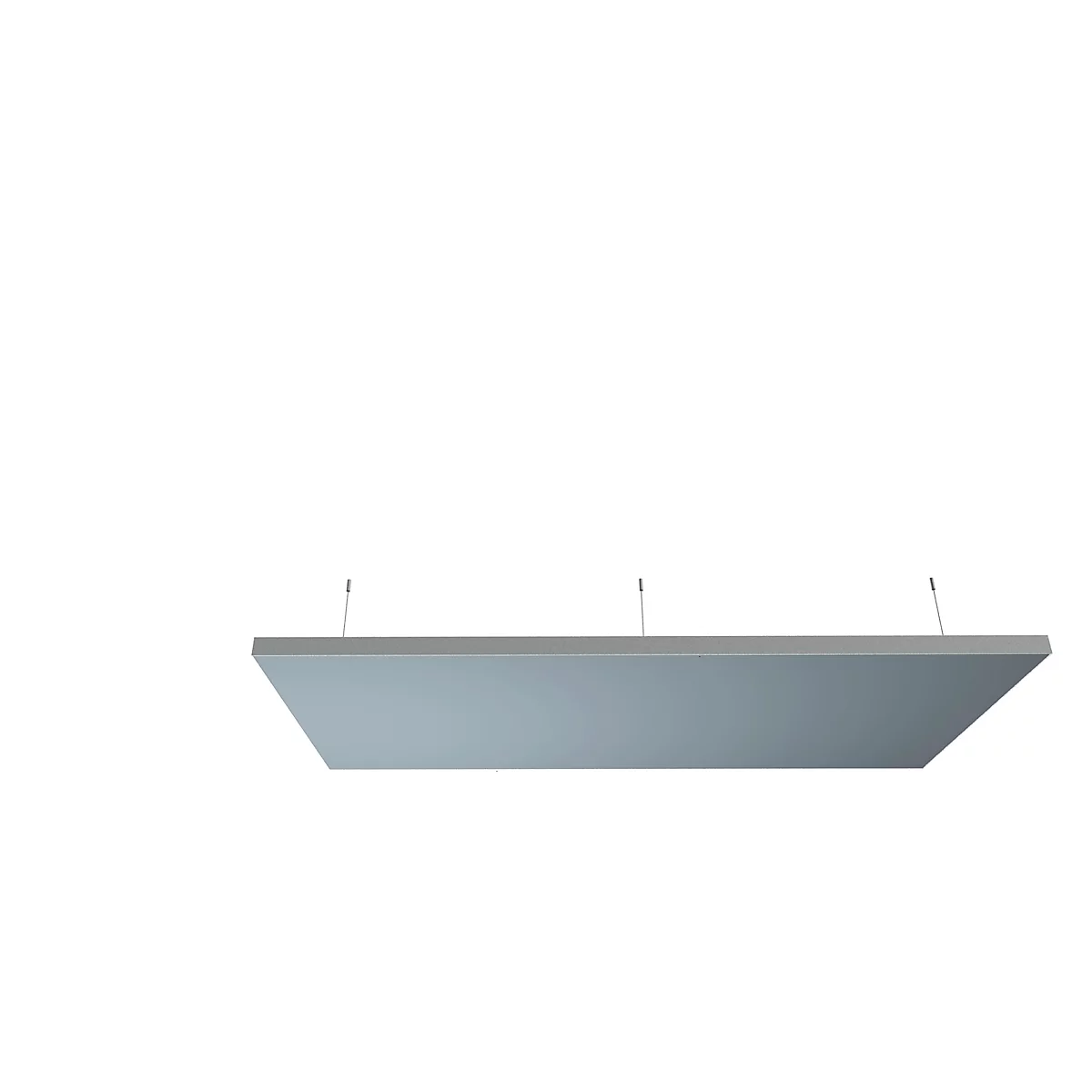 Deckensegel, uni, grau, 1600x800 mm