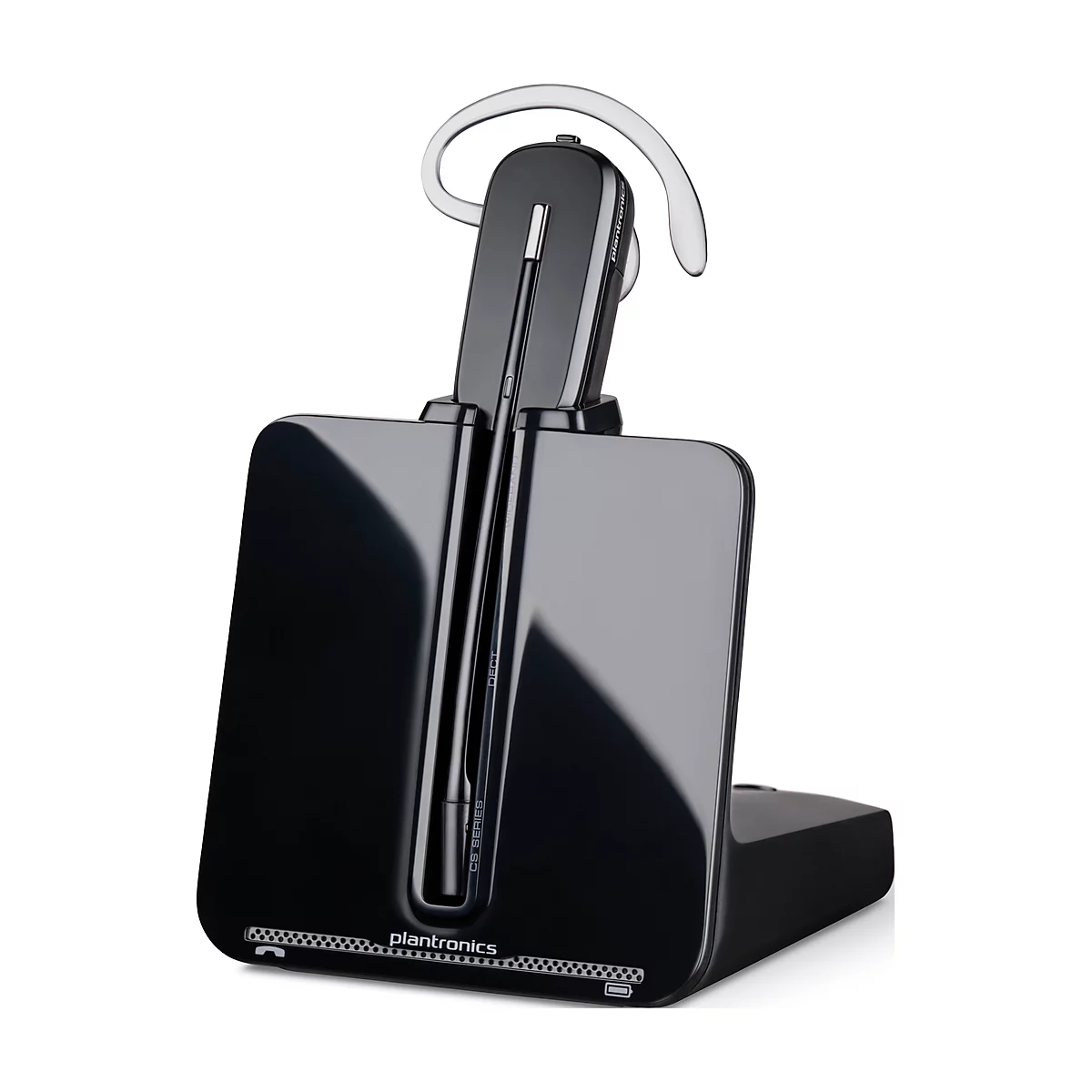 DECT-headset Plantronics CS540, snoerloos/monogeluid, incl. telefoonadapter APA-23, 120 m bereik