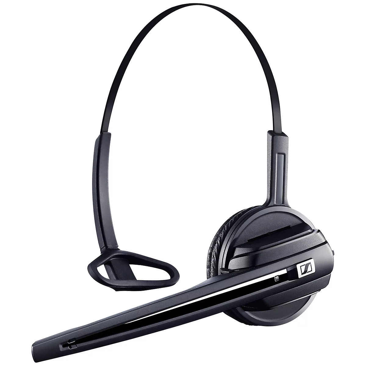 DECT-headset Sennheiser D 10 Phone, snoerloos/monogeluid, met telefoonadapter CEHS-CI02, 55 m bereik