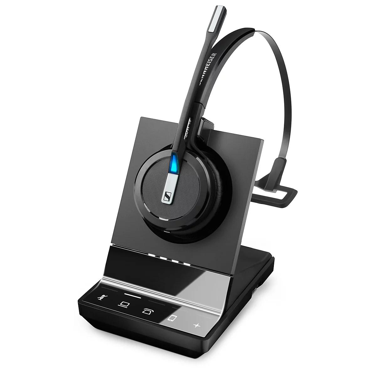 DECT-headset Sennheiser SDW 5015, draadloos, monogeluid, UC-geoptimaliseerd, Super-wideband-audio