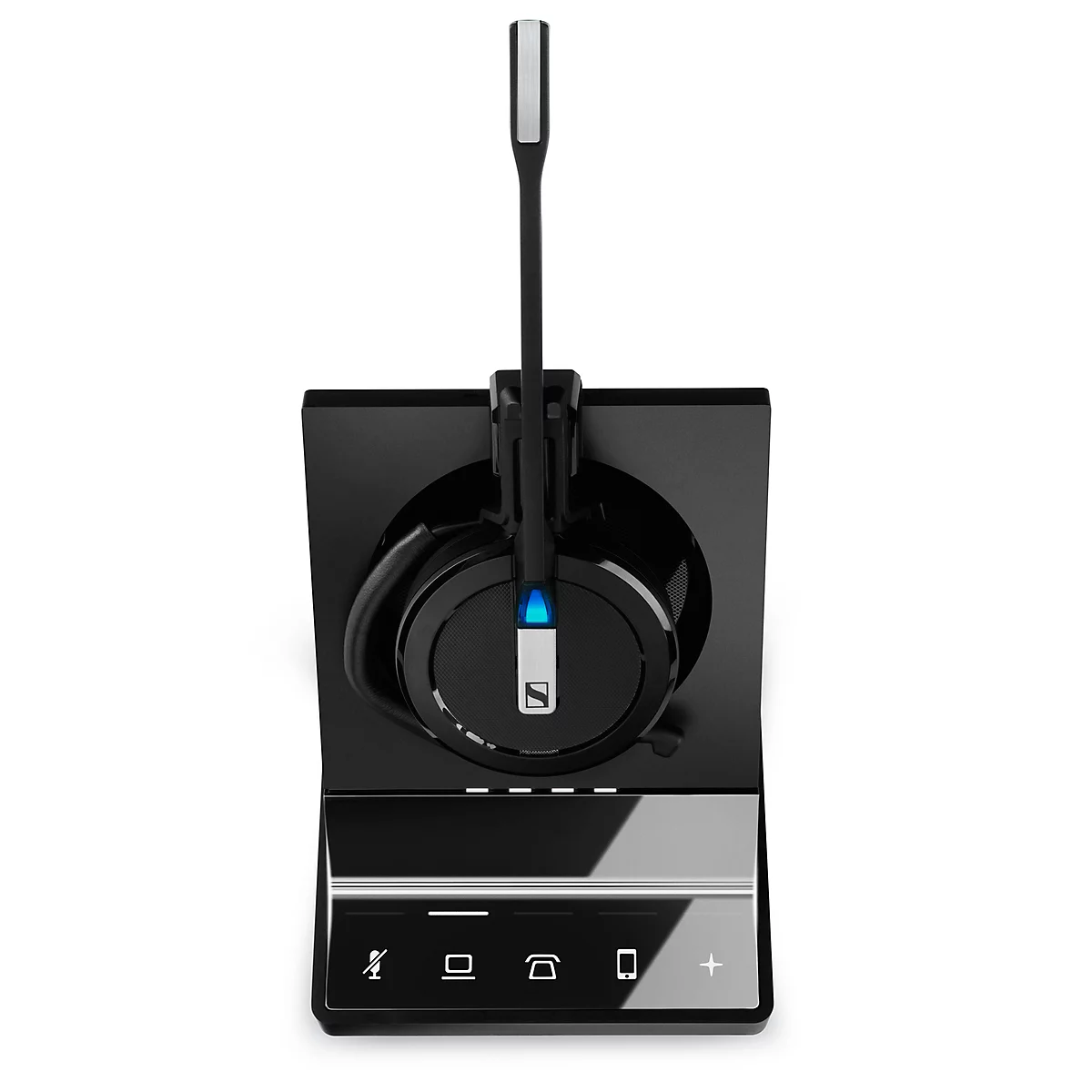 DECT-headset Sennheiser SDW 5015, draadloos, monogeluid, UC-geoptimaliseerd, Super-wideband-audio