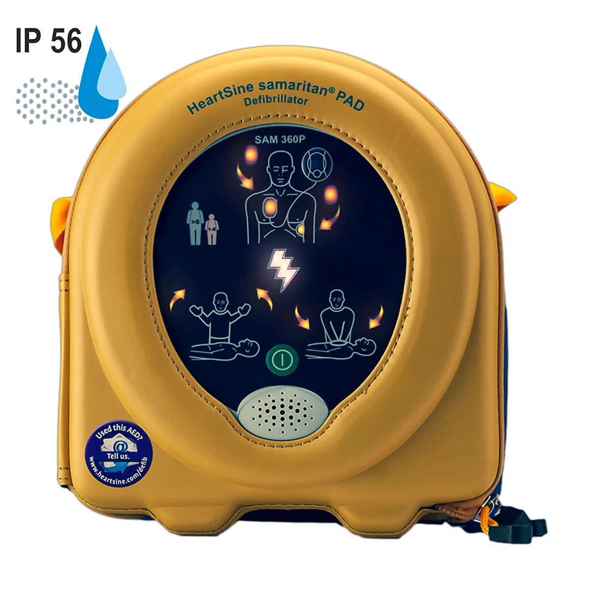 Defibrillator HeartSine samaritan PAD 360P, AED, automatische schokactivering + eerstehulpkit