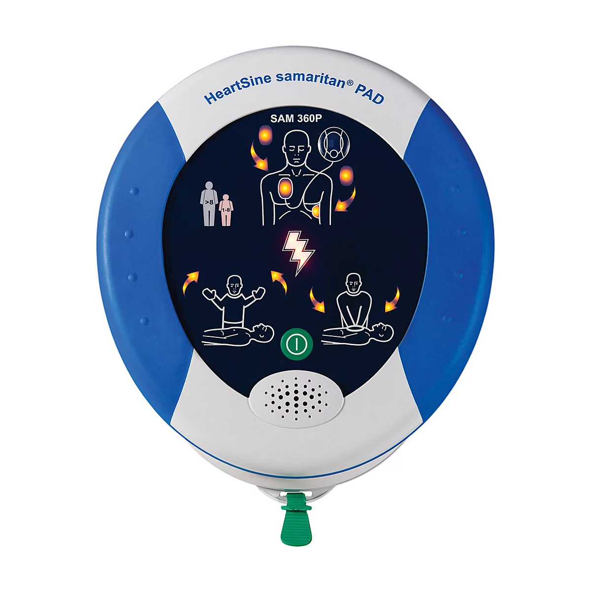 Defibrillator HeartSine samaritan PAD 360P, AED, automatische schokactivering + eerstehulpkit