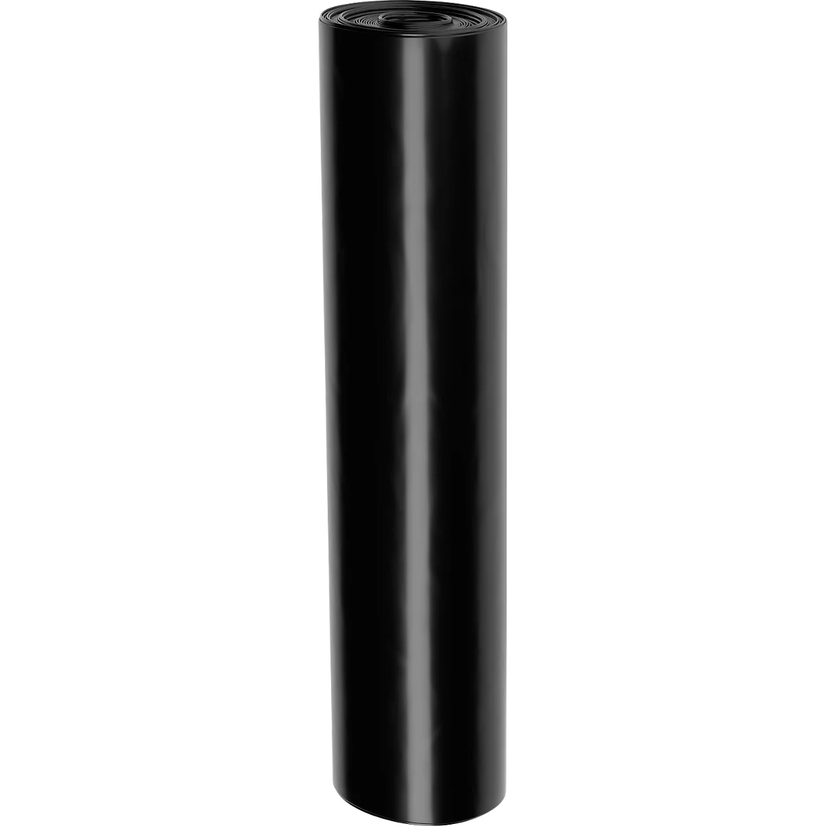 Deiss Abfallsäcke, 240 Liter, Recycling-LDPE, für Abfallbehälter, reißfest, strapazierfähig, B 600+550 x H 1350 mm, schwarz, 100 Stück