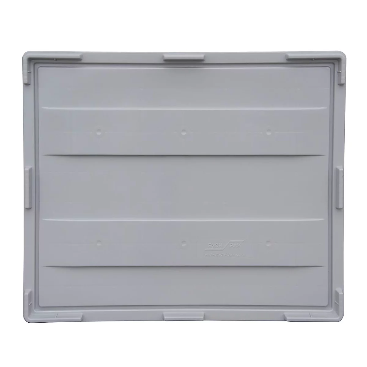 Deksel FP-EDA 1210 LID, voor Big Box grote containers met buitenafmetingen L 1000 x B 1200 mm, polypropyleen, grijs
