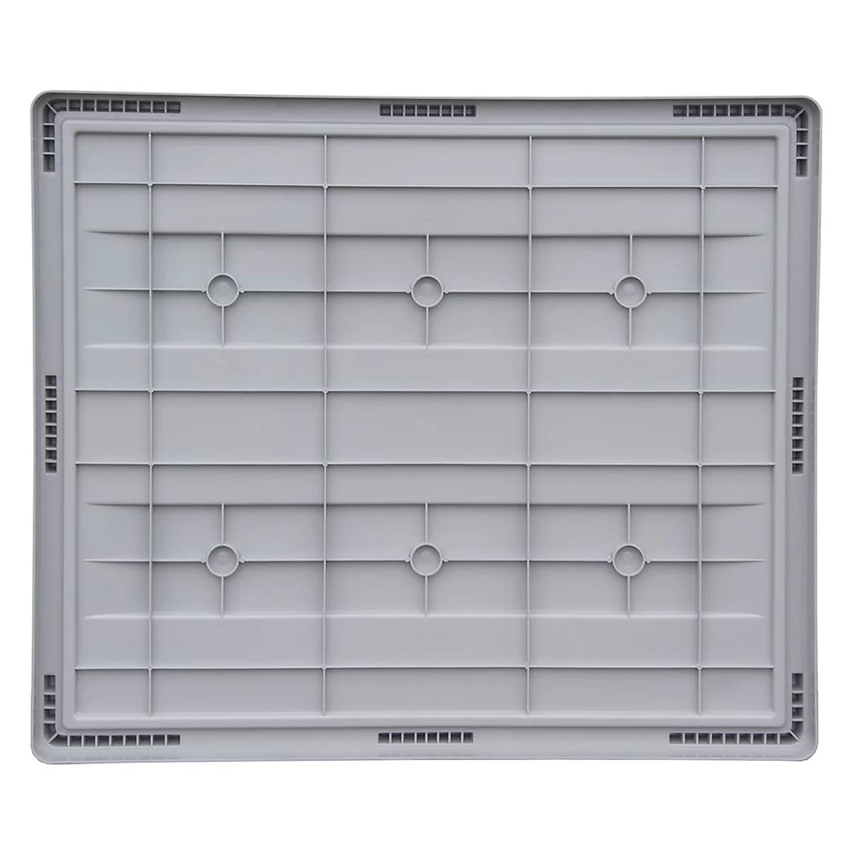 Deksel FP-EDA 1210 LID, voor Big Box grote containers met buitenafmetingen L 1000 x B 1200 mm, polypropyleen, grijs