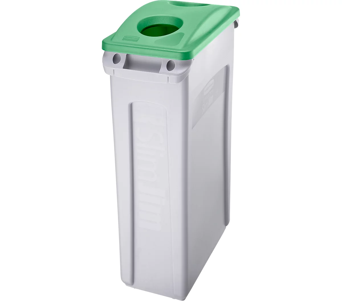 Deksel voor flesseninworp, voor Slim Jim® afvalcontainer, groen