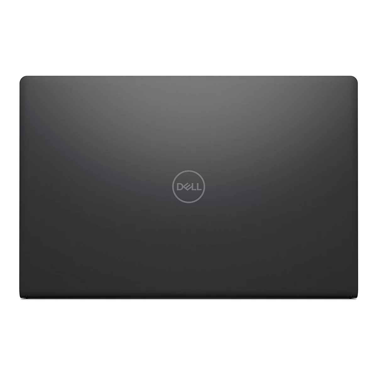 Dunkelgraues Laptop, Dell Logo mittig.