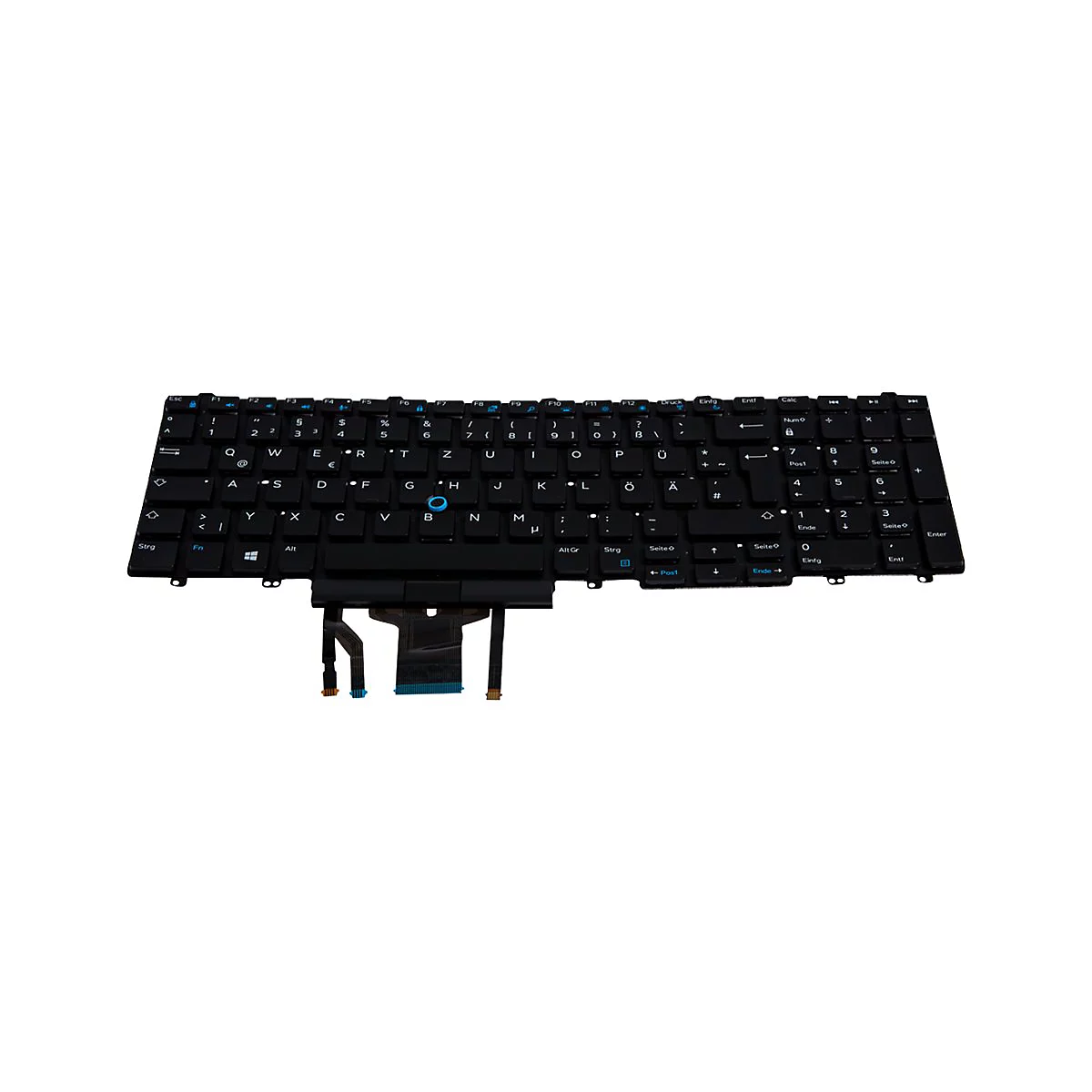 Dell - Ersatztastatur Notebook - mit DualPoint - hinterleuchtet - Deutsch