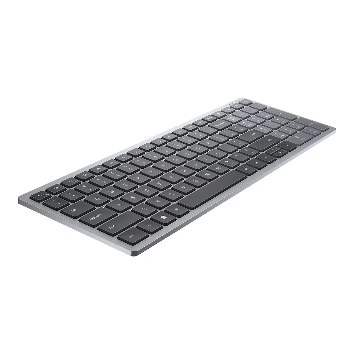 Dell KB740 - Tastatur - kompakt, mehrere Geräte - kabellos - 2.4 GHz, Bluetooth 5.0 - QWERTZ