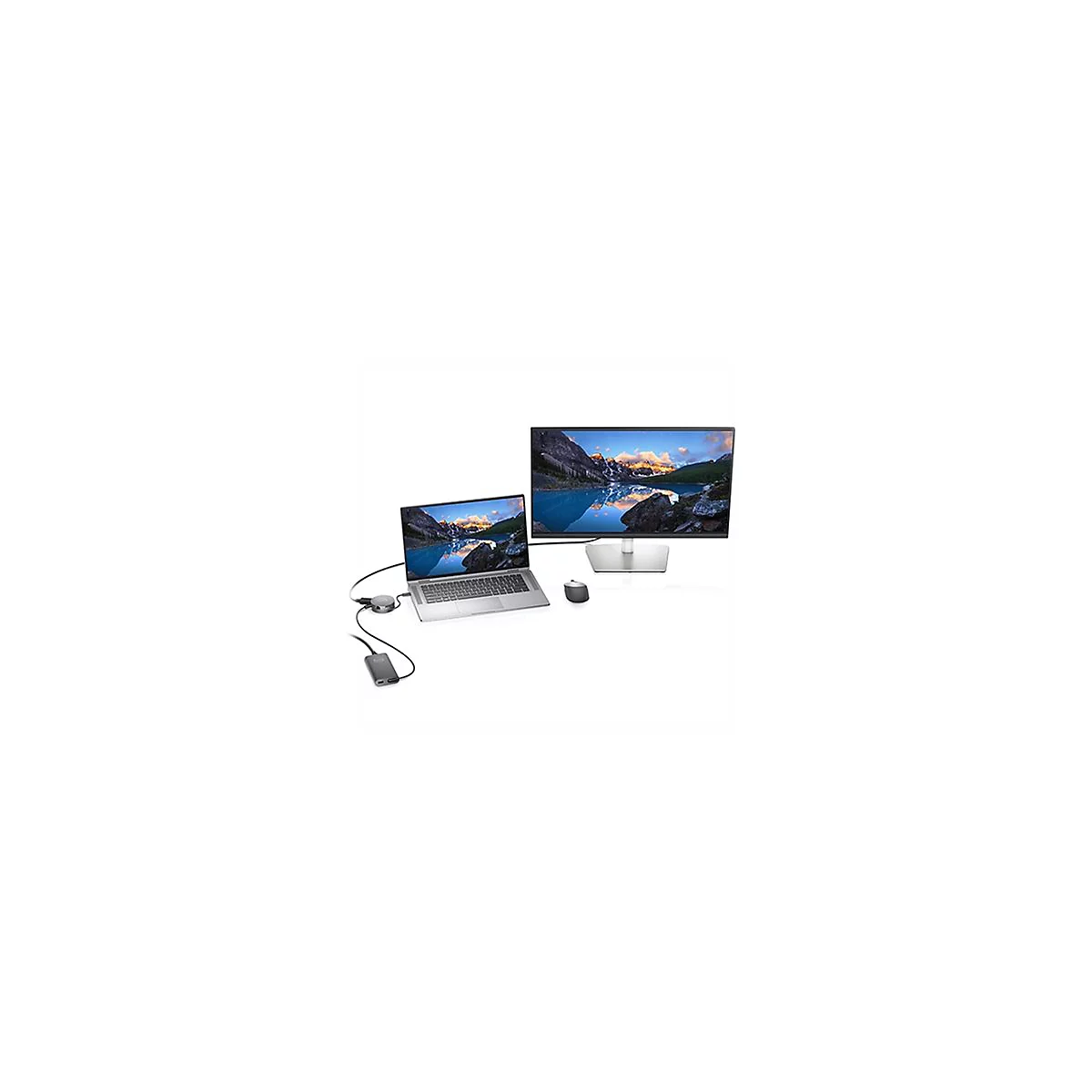Dell Mobile Adapter DA310 - Dockingstation - USB-C - VGA, HDMI, DP, USB-C - GigE