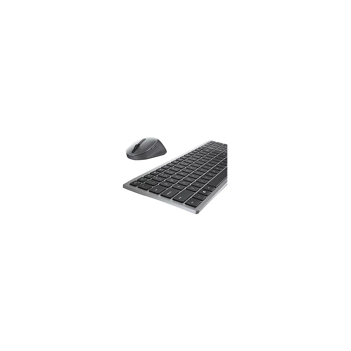 Dell Multi-Device KM7120W - Tastatur-und-Maus-Set - kabellos - 2.4 GHz, Bluetooth 5.0 - GB - Titan Gray