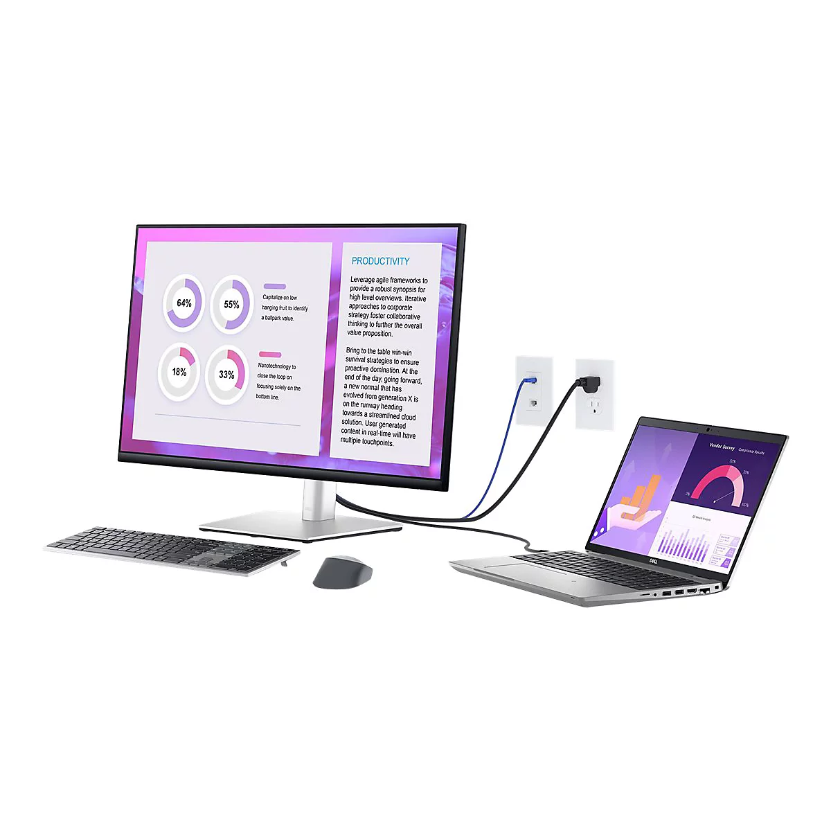 Dell P3223QE - LED-Monitor - 80.001 cm (31.5') - 3840 x 2160 4K @ 60 Hz - IPS - 350 cd/m²