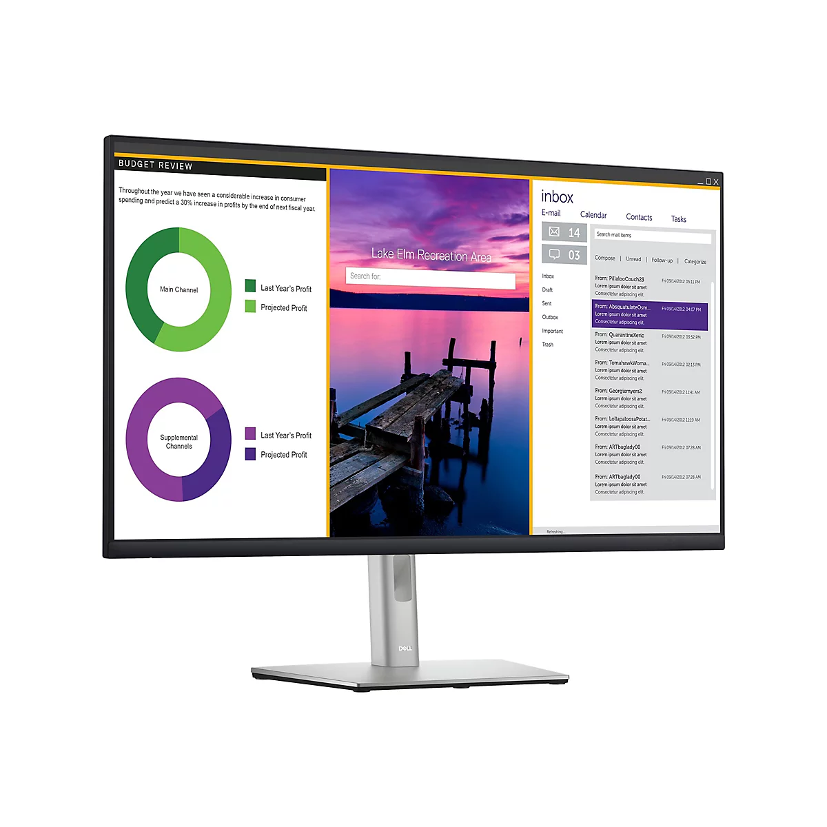Dell P3223QE - LED-Monitor - 80.001 cm (31.5') - 3840 x 2160 4K @ 60 Hz - IPS - 350 cd/m²