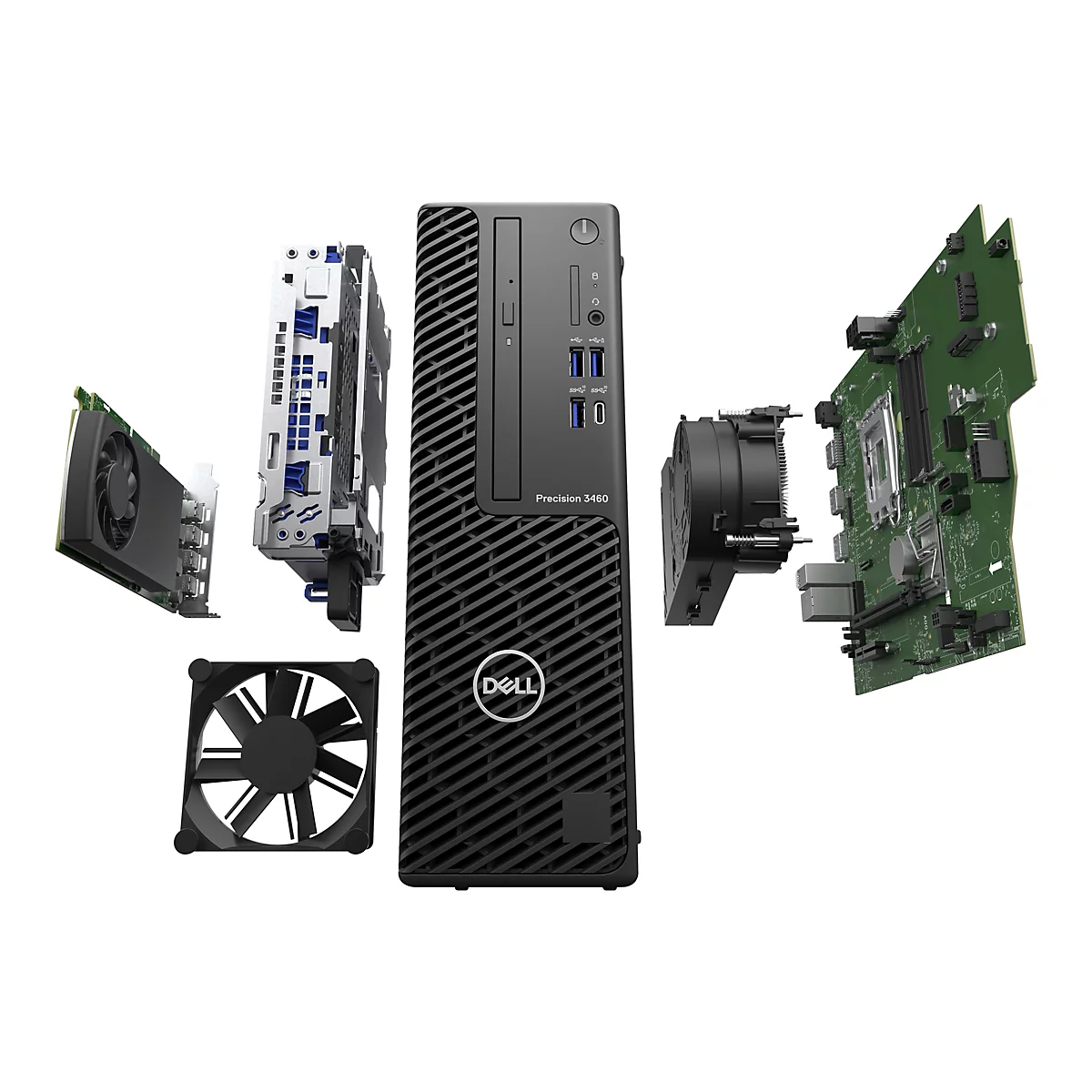 Dell Precision 3460 Small Form Factor - SFF - 1 x Core i7 i7-14700 / 2.1 GHz - vPro Enterprise - RAM 16 GB - SSD 512 GB