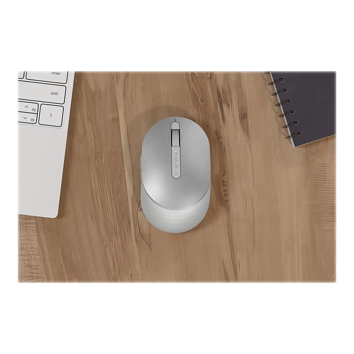 Dell Premier MS7421W - Maus - 2.4 GHz, Bluetooth 5.0 - Platinum Silver