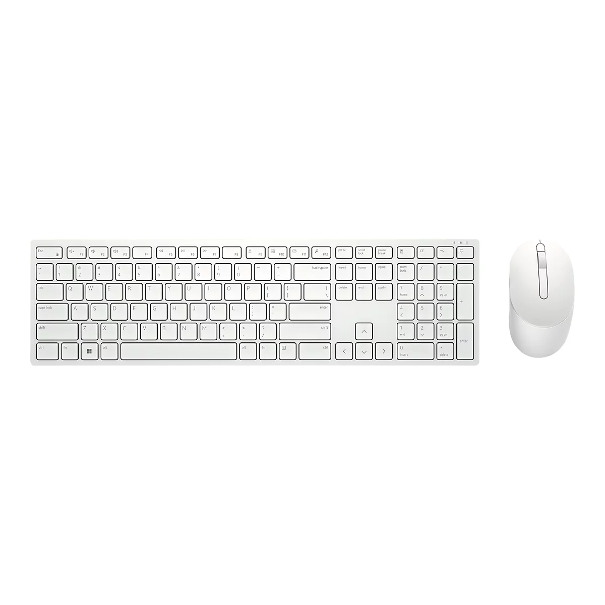 Dell Pro KM5221W - Tastatur-und-Maus-Set - kabellos - 2.4 GHz - QWERTZ - Deutsch