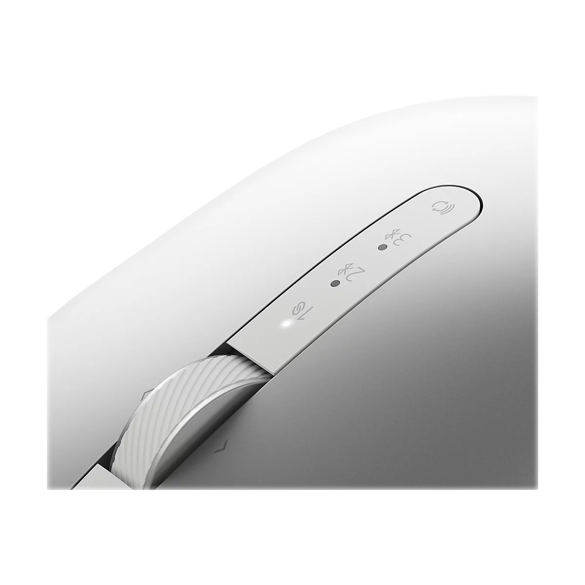 Dell Pro Premium kompakte Maus – MS7421W - Platinum Silver (silber) - Beidhändig - Optisch - RF Wireless + Bluetooth - 1600 DPI - Platin - Silber