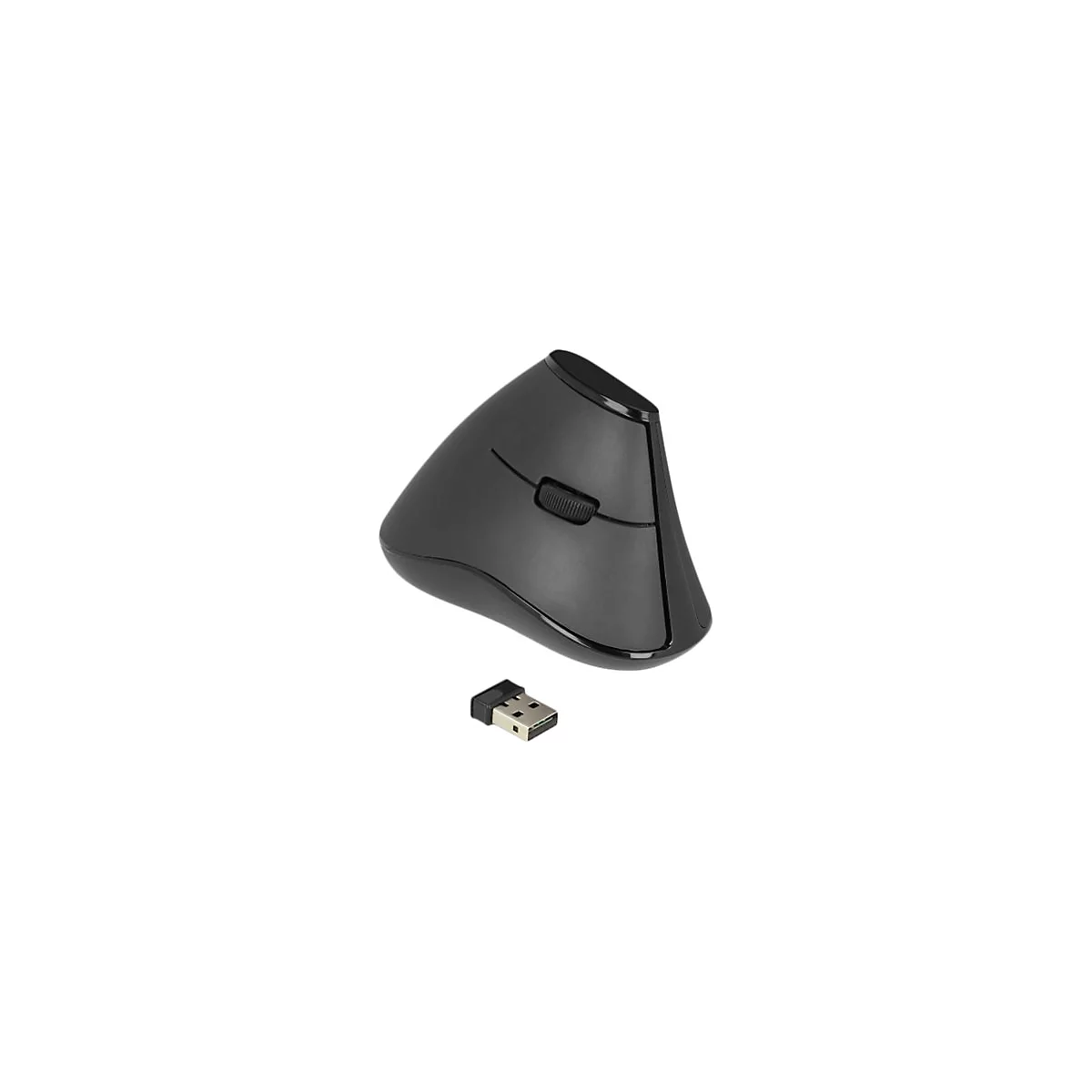 Delock Ergonomic - Vertikale Maus - ergonomisch - Für Rechtshänder - optisch - 5 Tasten