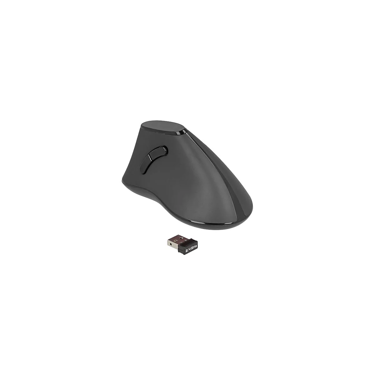 Delock Ergonomic - Vertikale Maus - ergonomisch - Für Rechtshänder - optisch - 5 Tasten
