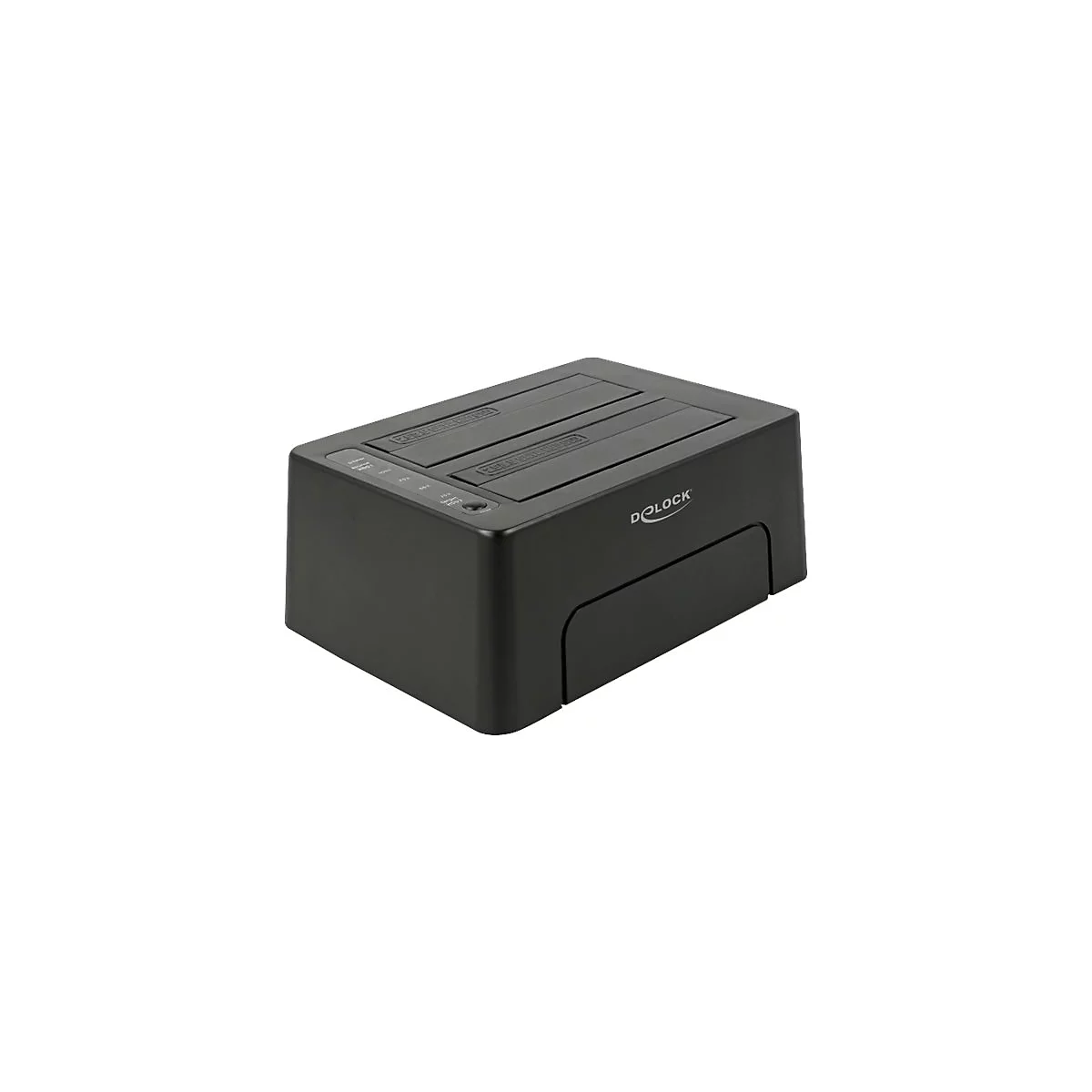 Delock - HDD-Dockingstation Schächte: 2 - SATA 6Gb/s - USB 3.1 (Gen 2) - Schwarz